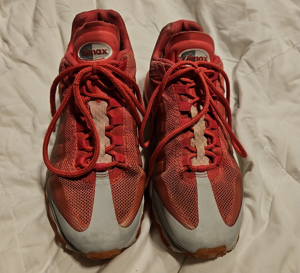 Nike Red and Gray Sneakers